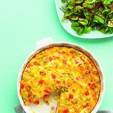 Ham and cheese frittata: Great for brunch, a packed lunch or breakfast for dinner