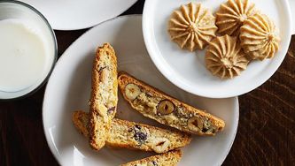 Coconut hazelnut biscotti