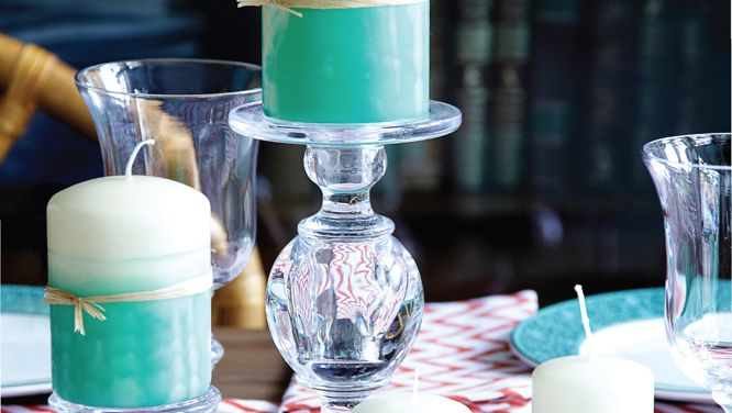 How to make two-toned candles with crayons