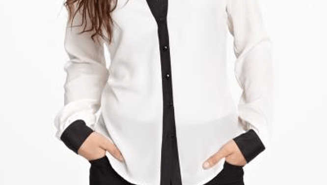 Weekly steal: A tuxedo blouse