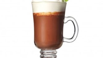 Boozy Jamaican hot chocolate cocktail