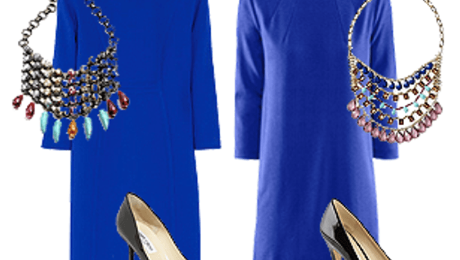 Splurge or steal: Luxurious cobalt blue dress