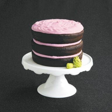 Chocolate Cake With Pink Vanilla Frosting