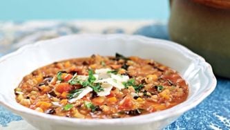 Healthy recipe: Farro minestrone soup with kale