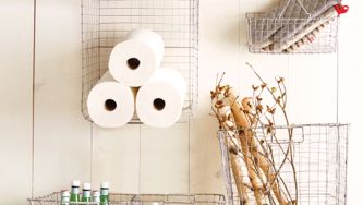 Declutter tip: Repurpose shopping baskets