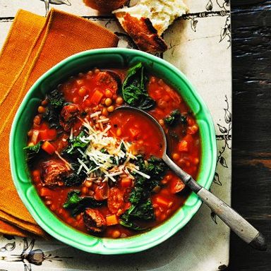 Soup of the Day: Lentil, kale and sausage soup