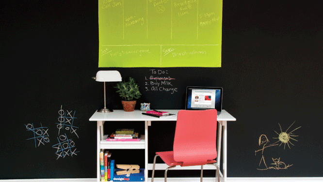 Declutter tip: Paint on a calendar