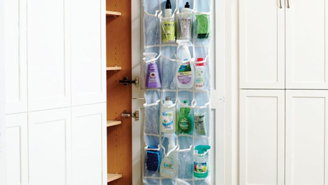 Turn a shoe rack into a bottle organizer