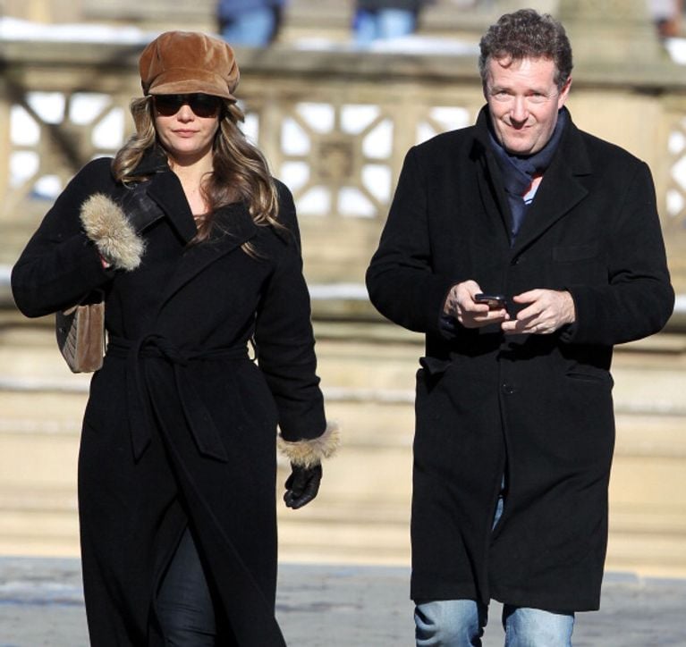 Celia Walden Morgan and Piers Morgan in Central Park