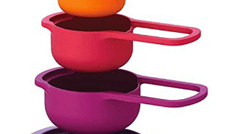 Neat and colourful nesting measuring cups