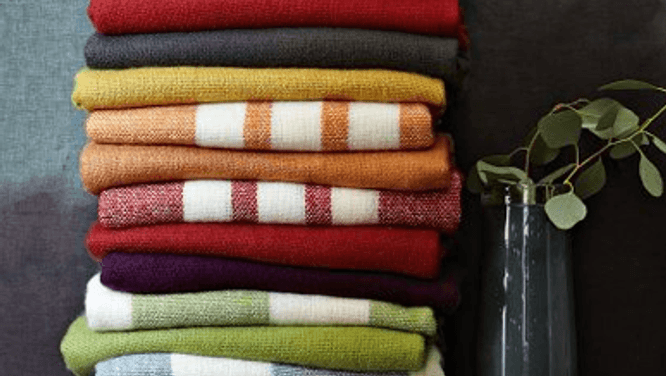 Colourful throws for spring from West Elm