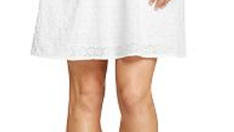 Feminine springtime eyelet skirt
