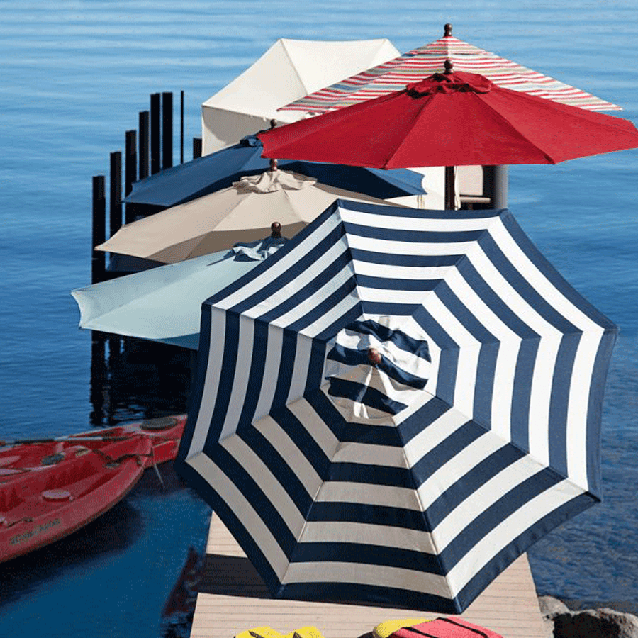 canada patio umbrella Molson Canadian 9 Foot Beer Market Style even in humid or coastal areas 【Effortless Operation Shop Rectangle Patio Umbrellas at