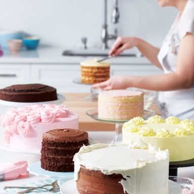 Testing, frosting and tasting our anniversary cakes