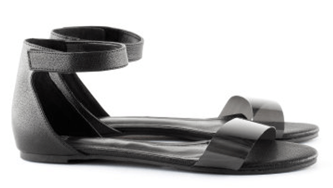 Sleek flat sandals for $30