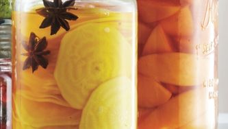 Pickled yellow beets