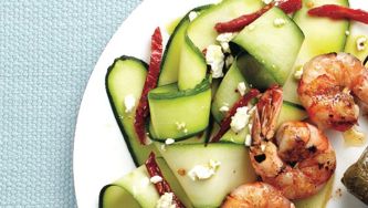 Zucchini 'pasta' salad