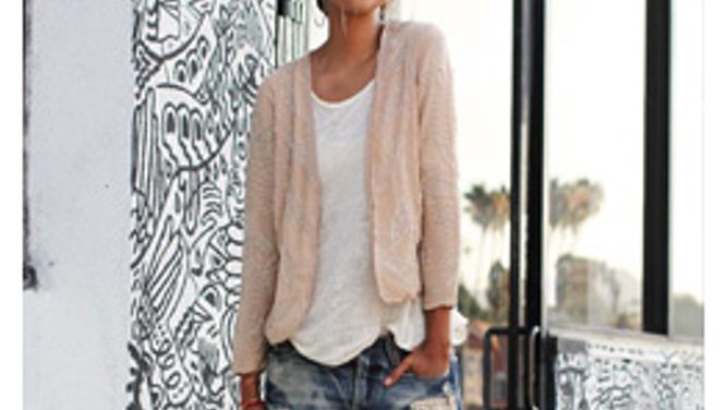 Weekend style: Dressed-down denim with a dressed-up top