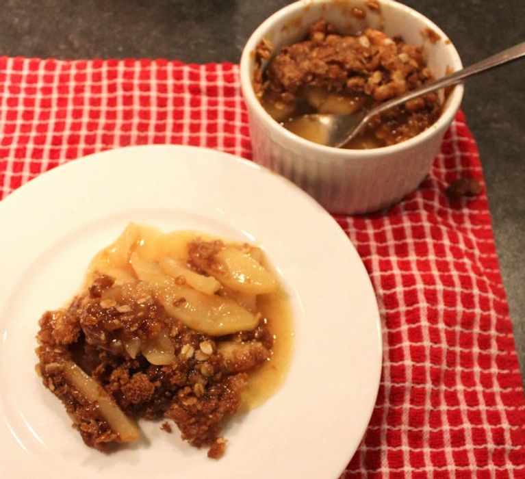 Homemade apple crisp