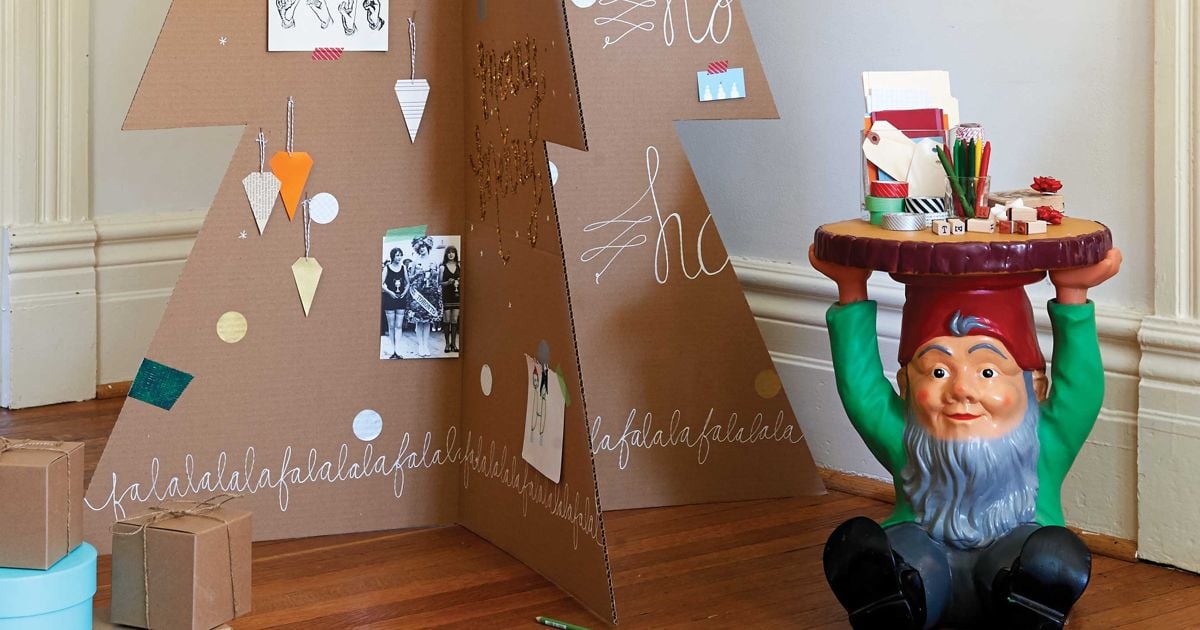 How To Make A Modern Cardboard Christmas Tree Chatelaine