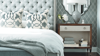 Six tips to creating a calming, monochromatic bedroom