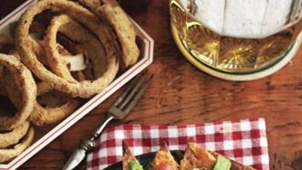 Crunchy baked onion rings