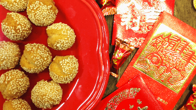 How to make smiling sesame-ball cookies for Chinese New Year