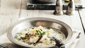 Soup of the day: Leek and fennel with poached haddock