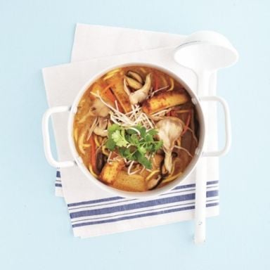 Soup of the day: Tofu egg noodle laksa soup