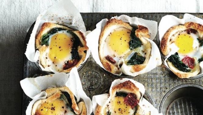 Your next challenge is egg and toast brunch tartlets