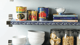 Enhance your kitchen's aesthetic with shelf liners