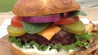 And the winner of our two-ingredient burger challenge is...