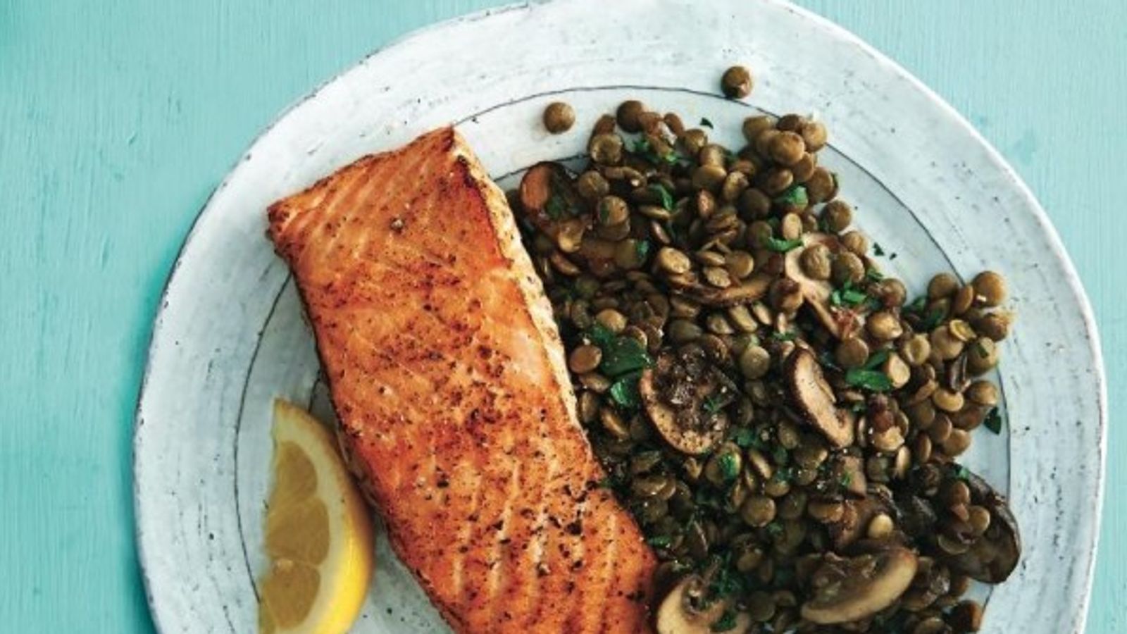 Cedar plank salmon recipe with French lentils - Chatelaine