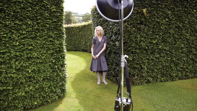 On set in Ireland for our September 2014 fashion feature