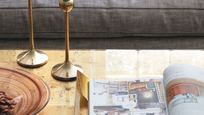 How to glam up your living room with metallics