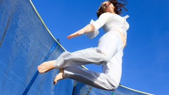 Build cardio, and lose pounds, with trampoline aerobics