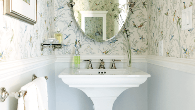 5 pretty powder room designs
