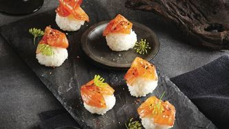 Salmon Gravlax Onigiri