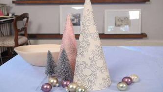 Christmas craft: Pretty holiday mini trees