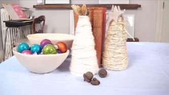 Christmas craft: Rustic mini tree for mantel
