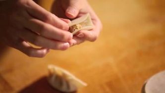Chinese five-spice pork dumplings