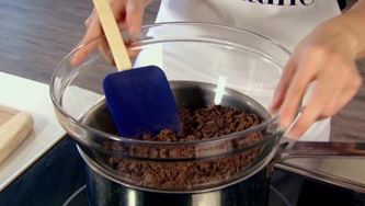 How to melt chocolate using a double-boiler