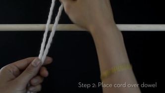 Macrame: Lark's head knot tutorial