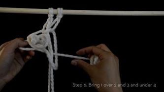 Macrame: How to make a square knot