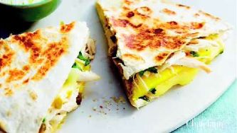 How to make chicken, mango and brie quesadillas