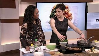 How to make chicken and bok choy with crunchy shallots