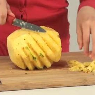 How to peel and core a whole pineapple