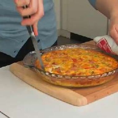 Ham and cheese frittata