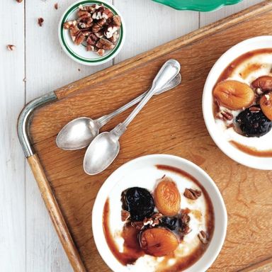 Stewed fruit in syrup