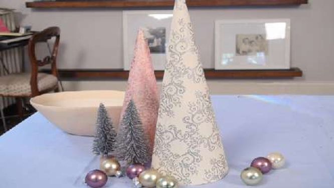 Christmas craft: Pretty holiday mini trees
